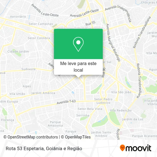 Rota 53 Espetaria mapa