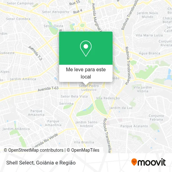 Shell Select mapa