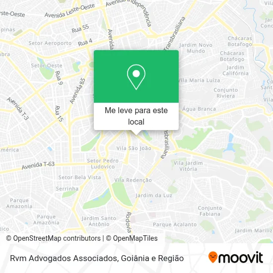 Rvm Advogados Associados mapa