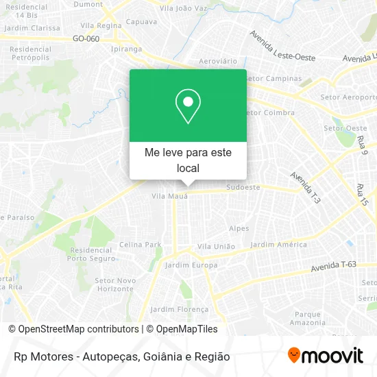 Rp Motores - Autopeças mapa