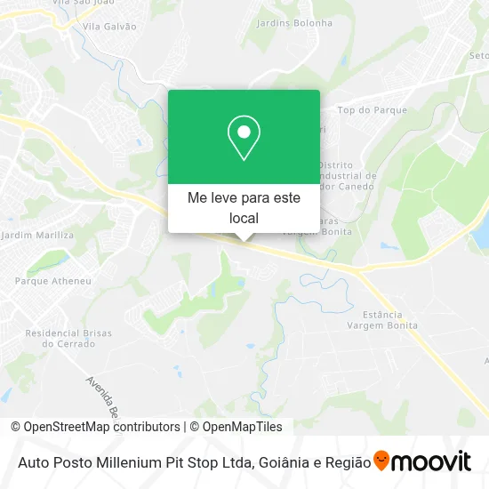 Auto Posto Millenium Pit Stop Ltda mapa