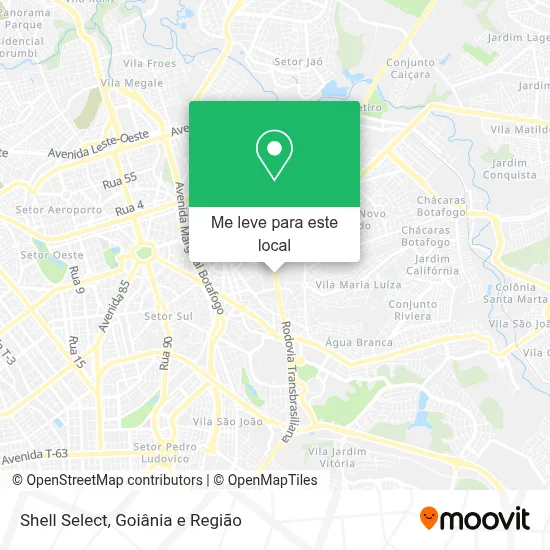 Shell Select mapa