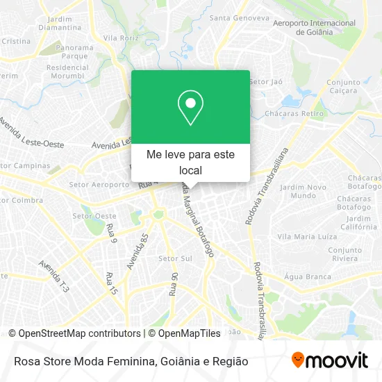 Rosa Store Moda Feminina mapa