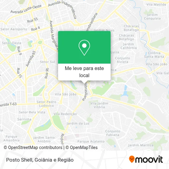 Posto Shell mapa