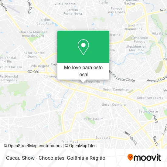 Cacau Show - Chocolates mapa