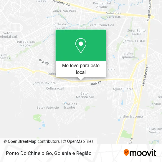 Ponto Do Chinelo Go mapa