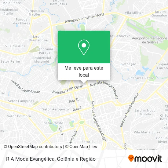 R A Moda Evangélica mapa