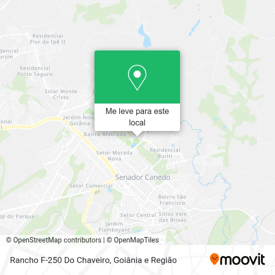 Rancho F-250 Do Chaveiro mapa