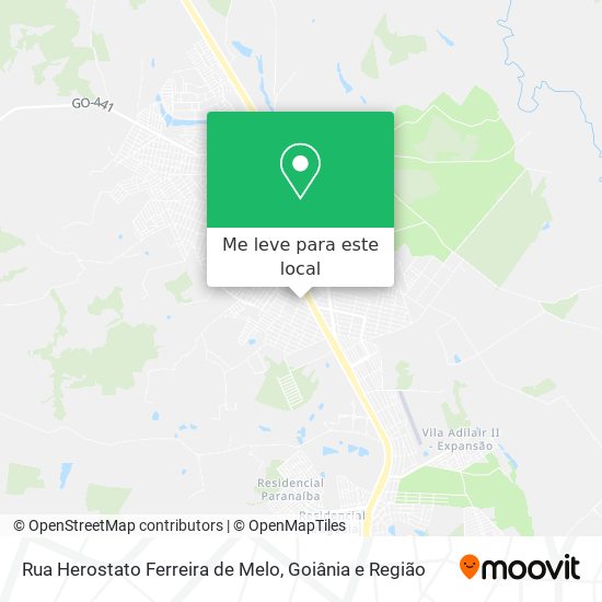 Rua Herostato Ferreira de Melo mapa