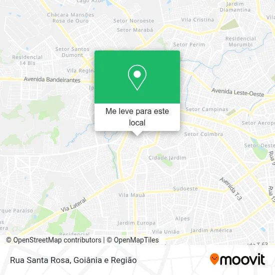 Rua Santa Rosa mapa