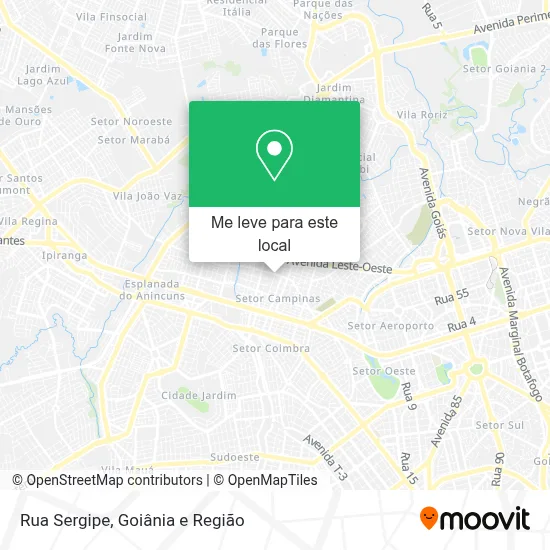 Rua Sergipe mapa
