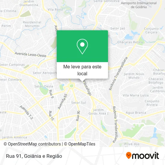 Rua 91 mapa