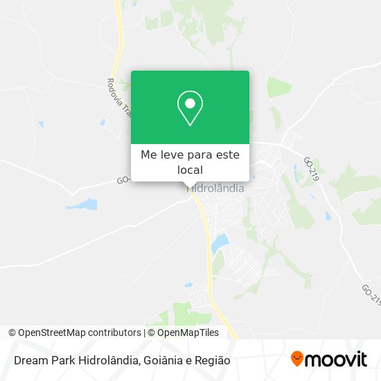 Dream Park Hidrolândia mapa