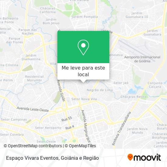 Espaço Vivara Eventos mapa