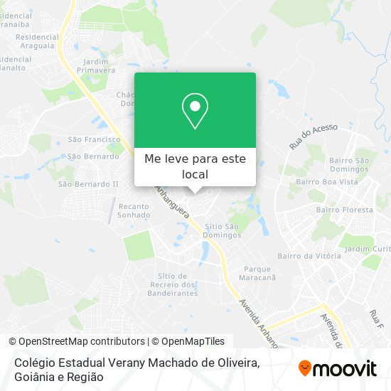 Colégio Estadual Verany Machado de Oliveira mapa