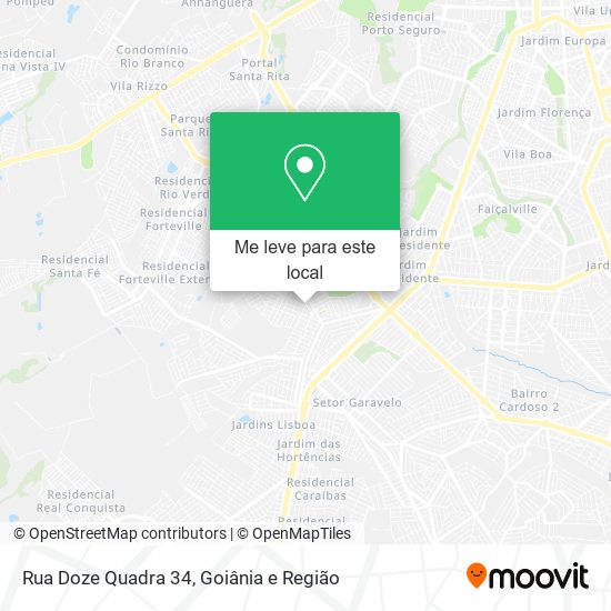 Rua Doze Quadra 34 mapa