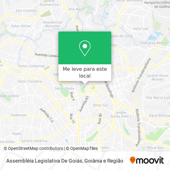 Assembléia Legislativa De Goiás mapa