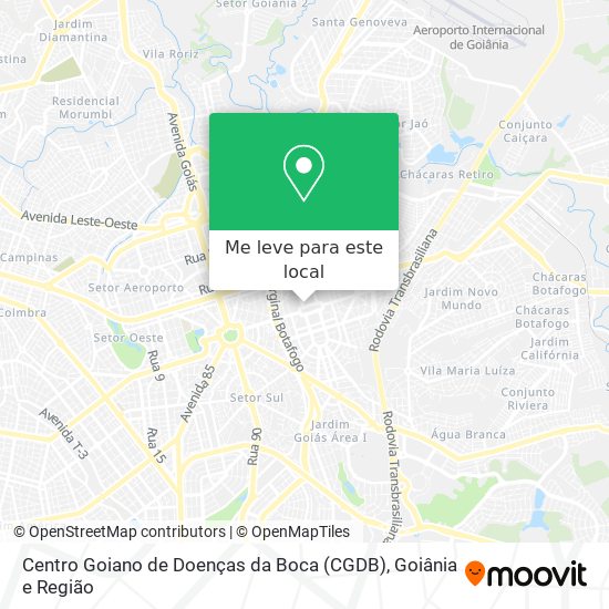 Centro Goiano de Doenças da Boca (CGDB) mapa