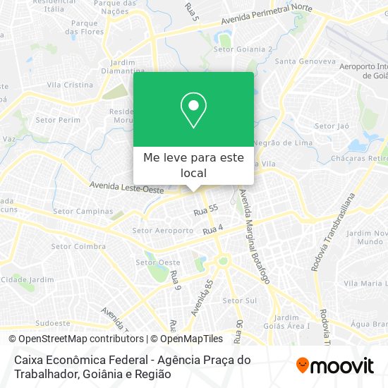 Caixa Econômica Federal - Agência Praça do Trabalhador mapa