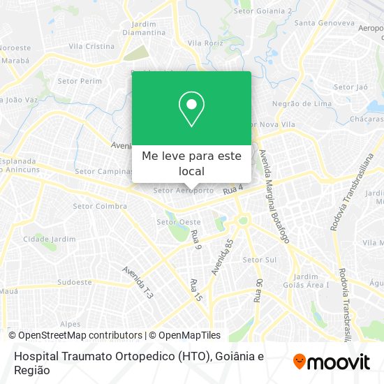 Hospital Traumato Ortopedico (HTO) mapa