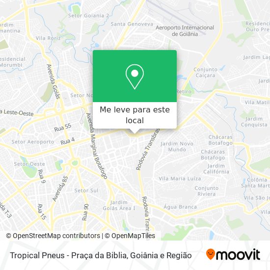 Tropical Pneus - Praça da Biblia mapa
