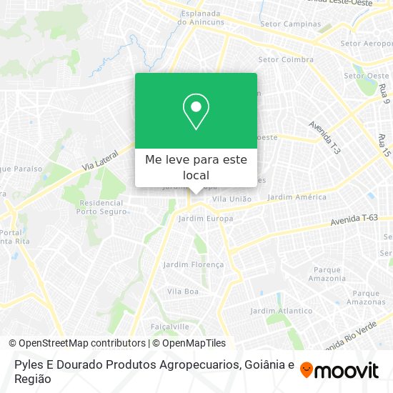 Pyles E Dourado Produtos Agropecuarios mapa