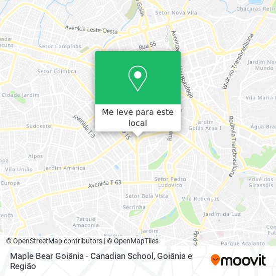 Maple Bear Goiânia - Canadian School mapa