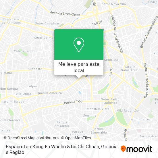 Espaço Tão Kung Fu Wushu &Tai Chi Chuan mapa