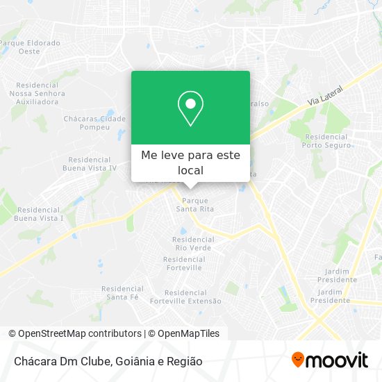 Chácara Dm Clube mapa
