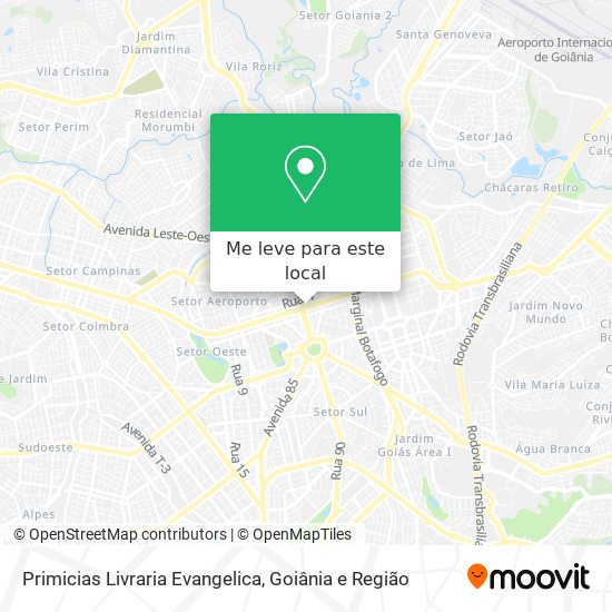 Primicias Livraria Evangelica mapa