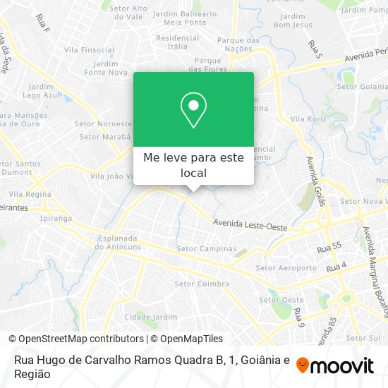 Rua Hugo de Carvalho Ramos Quadra B, 1 mapa