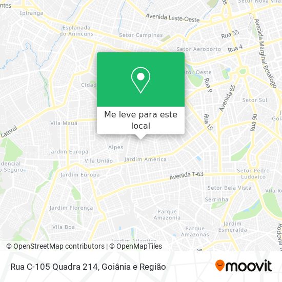 Rua C-105 Quadra 214 mapa