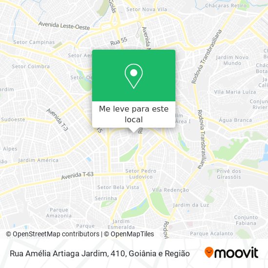 Rua Amélia Artiaga Jardim, 410 mapa