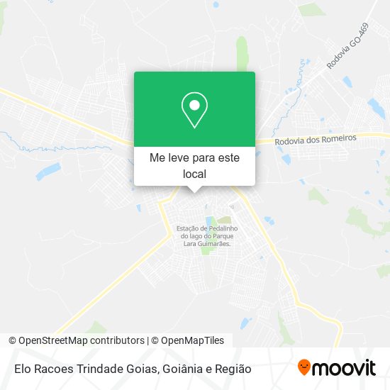 Elo Racoes Trindade Goias mapa