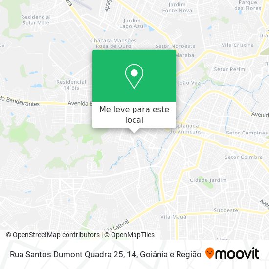 Rua Santos Dumont Quadra 25, 14 mapa