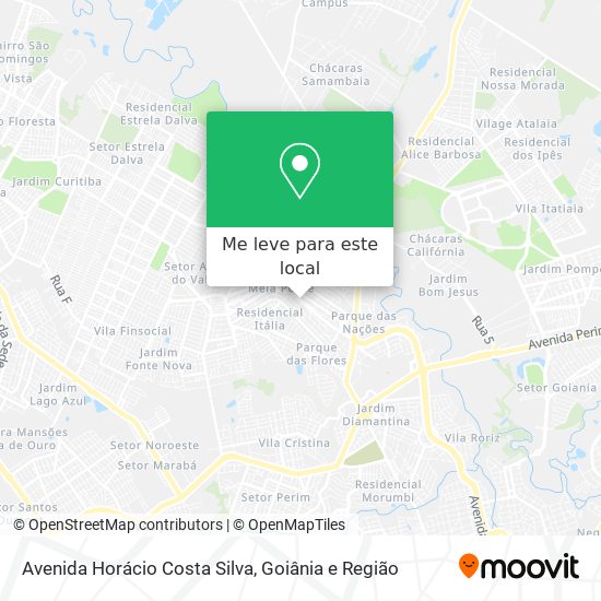 Avenida Horácio Costa Silva mapa