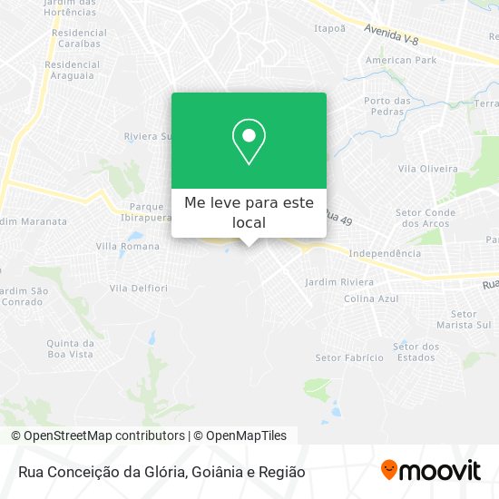 Rua Conceição da Glória mapa