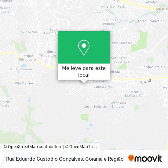 Rua Eduardo Custódio Gonçalves mapa