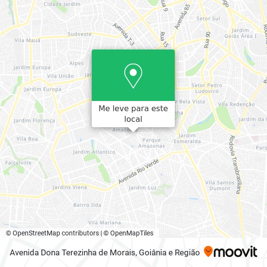 Avenida Dona Terezinha de Morais mapa