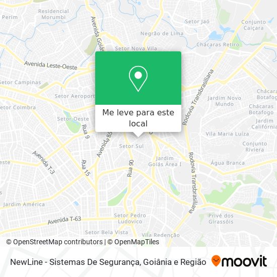 NewLine - Sistemas De Segurança mapa