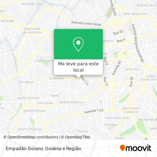 Empadão Goiano mapa
