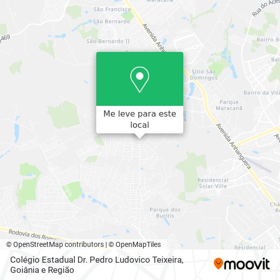 Colégio Estadual Dr. Pedro Ludovico Teixeira mapa