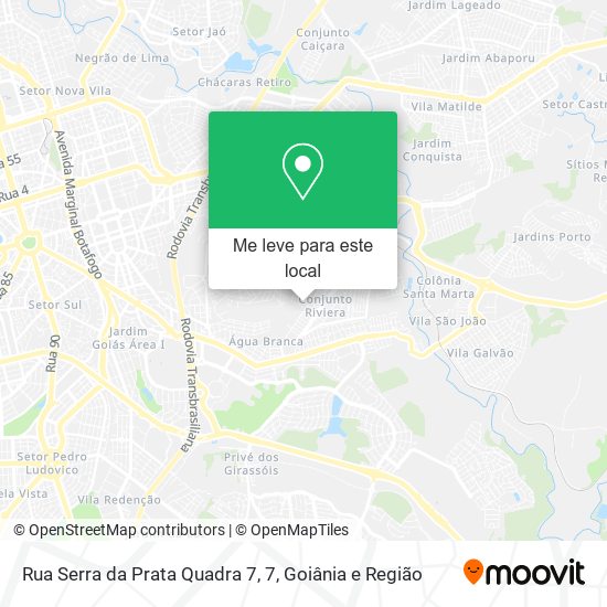 Rua Serra da Prata Quadra 7, 7 mapa