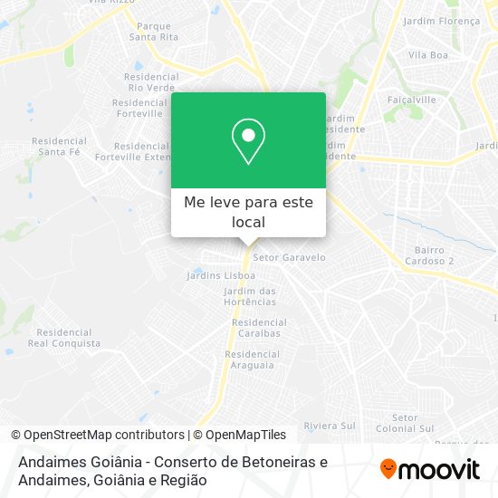 Andaimes Goiânia - Conserto de Betoneiras e Andaimes mapa