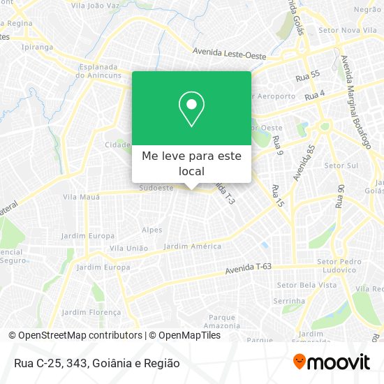 Rua C-25, 343 mapa