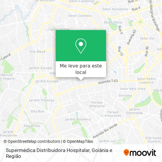 Supermédica Distribuidora Hospitalar mapa