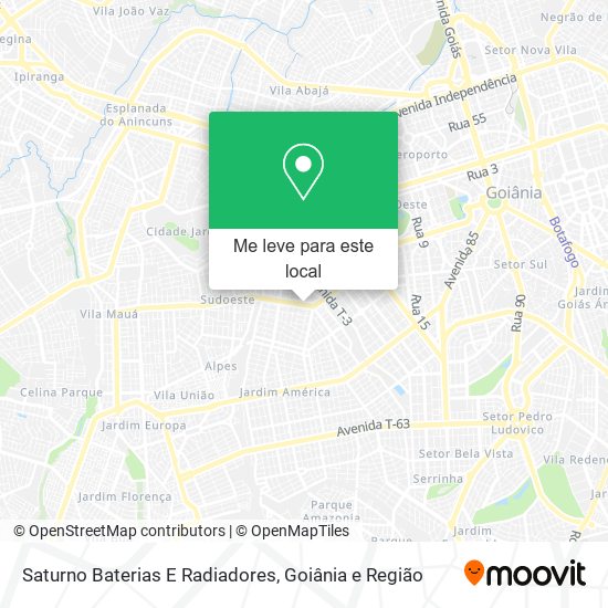 Saturno Baterias E Radiadores mapa