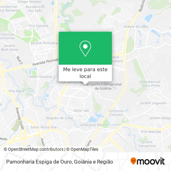 Pamonharia Espiga de Ouro mapa