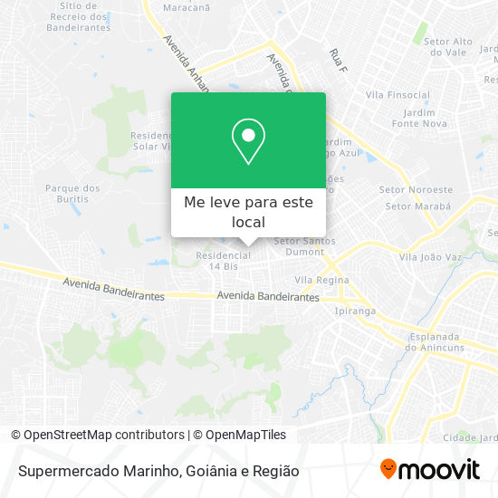 Supermercado Marinho mapa