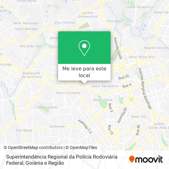 Superintendência Regional da Polícia Rodoviária Federal mapa